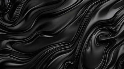 Obraz premium Luxury black fluid marble texture, black stonee background