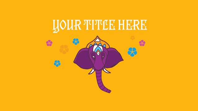 Hand Drawn Festive Indian Intro Title