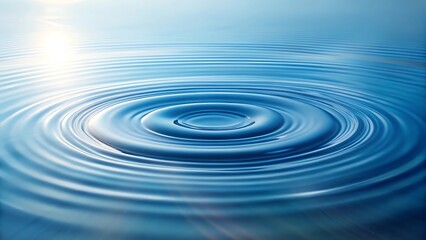 Serene blue water surface with high detail