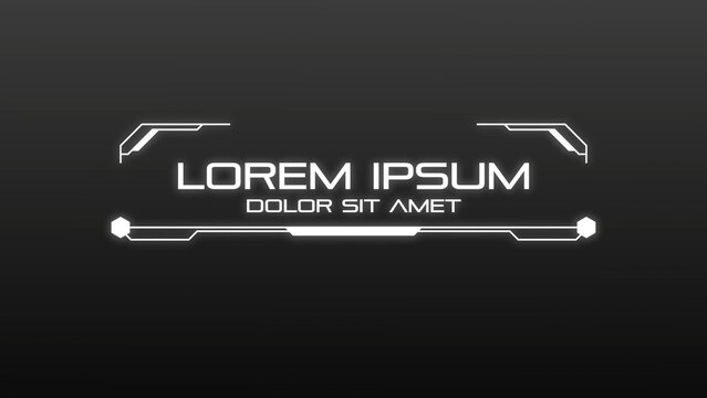 Black & White Modern Futuristic Title & Subtitle