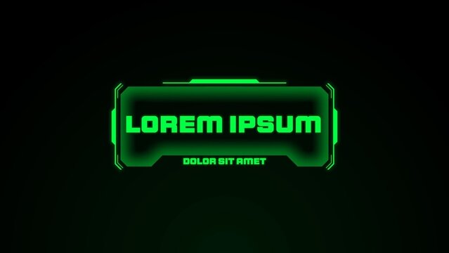 Sci-Fi Neon Animated Title Intro