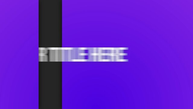 Animated Kinetic Typography Title Intro