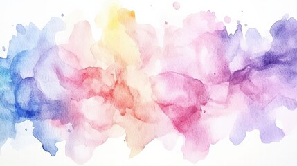Fototapeta premium Abstract watercolor artwork showcasing flowing pastel colors with organic shapes blending seamlessly in a harmonious gradient