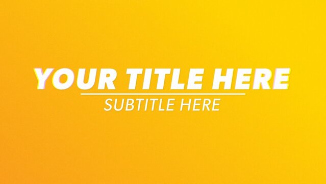 Clean Gradient Kinetic Typography Modern Title Intro