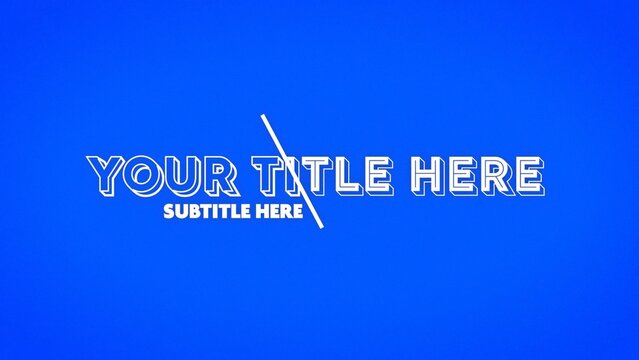 Kinetic Typography Modern Business Title Intro