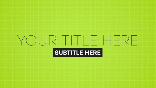 Kinetic Typography Modern Grid Title Intro