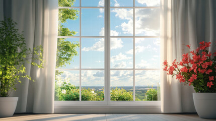 White Window Beautiful window views nature landscape scene scenery wallpaper backdrop