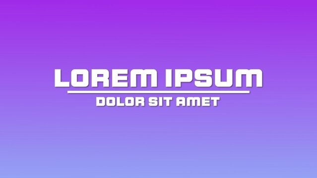 Kinetic Typography Modern GradientTitle Intro