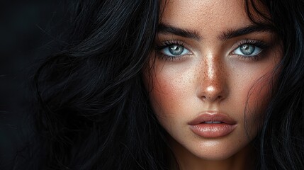 Fototapeta premium Portrait of a beautiful woman.