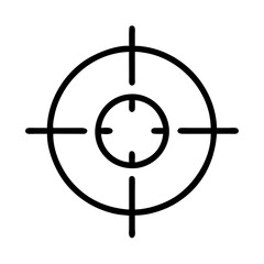 fps crosshair icon, fps crosshair line art - simple line art of fps crosshair, perfect for fps crosshair logos and icons and themed design 