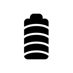 line Battery icon showing full charge, representing maximum power or energy capacity.