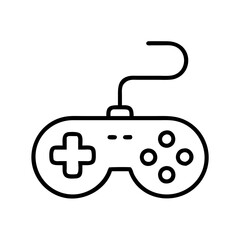 gamepad joystick icon, gamepad joystick line art - simple line art of gamepad joystick, perfect for gamepad joystick logos and icons and themed design 
