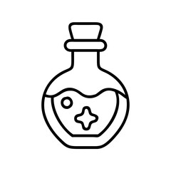 gamer s health potion icon, gamer s health potion line art - simple line art of gamer s health potion, perfect for gamer s health potion logos and icons and themed design 