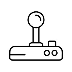 joystick icon, joystick line art - simple line art of joystick, perfect for joystick logos and icons and themed design 