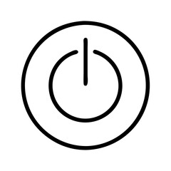 power button icon icon, power button icon line art - simple line art of power button icon, perfect for power button icon logos and icons and themed design 