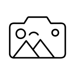 screenshot camera icon, screenshot camera line art - simple line art of screenshot camera, perfect for screenshot camera logos and icons and themed design 