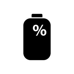 100 % Battery icon showing full charge, representing maximum power or energy capacity.