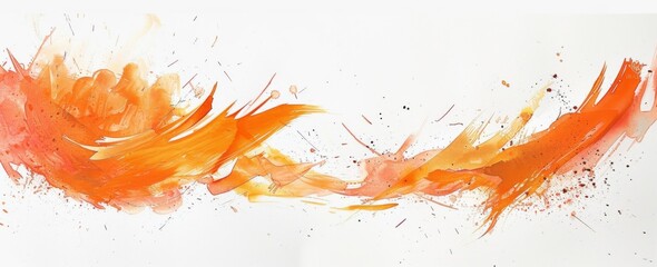 Watercolour paint strokes