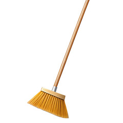Broom isolated on a transparent background.