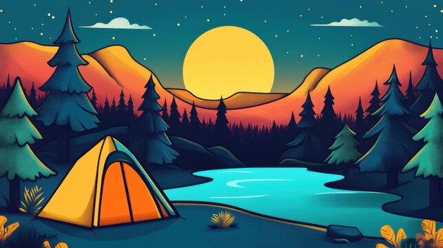 Camping trips reconnect travelers with nature.