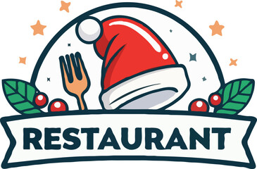 Fototapeta premium Luxury restaurant logo design featuring abstract and clean lines. Generative AI