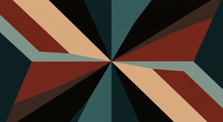 Abstract Geometric Design with Deep Hues