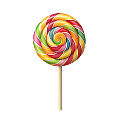 Lollipop Stick Candy isolated on a transparent background.