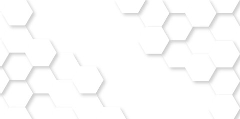 Abstract white Hexagonal Background. Luxury White Pattern. wallpaper Illustration. Futuristic abstract honeycomb mosaic white background. geometric mesh cell texture. modern futuristic wallpaper.