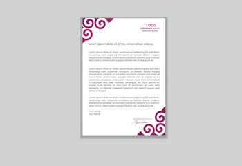 Stylish Premium Vector Letterhead Design