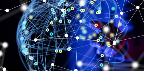 conference Digital Network and data concept 3d