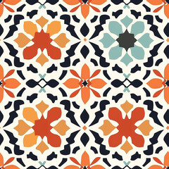 Vibrant moroccan seamless pattern featuring arab and berber designs african inspiration interior decor elegant textile art
