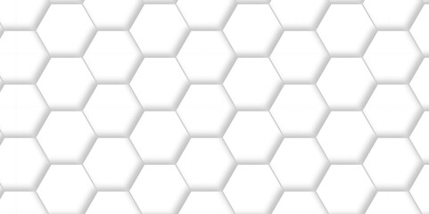 White Hexagonal Background. Luxury White Pattern. wallpaper Illustration. Futuristic abstract honeycomb mosaic white background. geometric mesh cell texture. modern futuristic wallpaper.