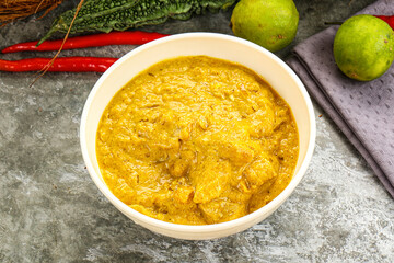 Inchian cuisine - chicken cashew curry