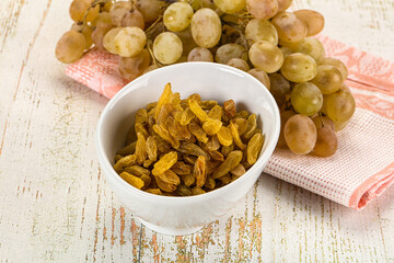 Sweet dry yellow honey raisin