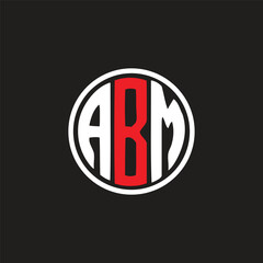 ABM letter logo creative design with vector graphic, ABM unique design