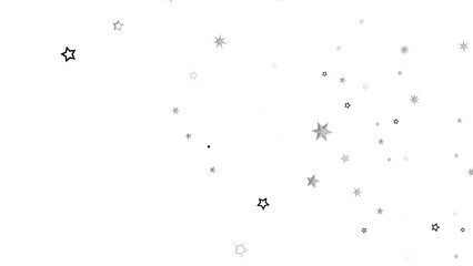 A dark background with scattered white stars that twinkle and shine
