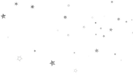 A dark background with scattered white stars that twinkle and shine