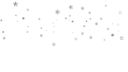 A simple yet beautiful abstract image with white stars scattered across a black background. The twinkling stars create a sense of wonder and magic.