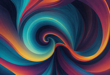 Obraz premium Ondas abstratas vibrantes com gradiente multicolorido e fundo de movimento fluido