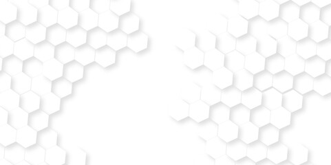 White Hexagonal Background. Luxury White Pattern. wallpaper Illustration. Futuristic abstract honeycomb mosaic white background. geometric mesh cell texture. modern futuristic wallpaper.