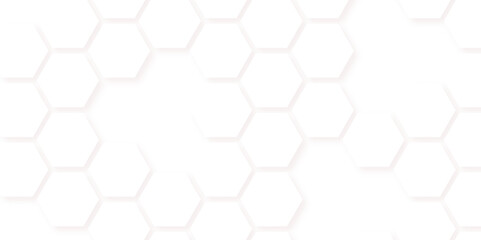 Abstract seamless honeycomb hexagon background. Geometric texture white pattern
design.
