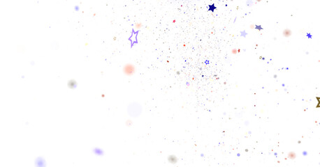 Abstract Colorful Splatter Art