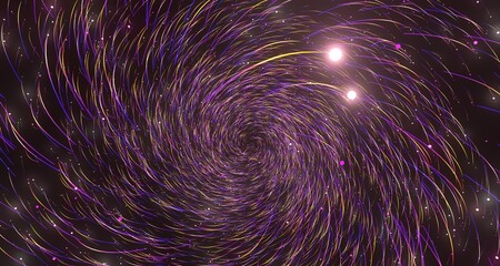 Abstract Cosmic Vortex with Stars