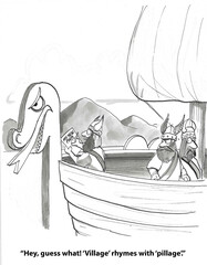 Village rhymes with pillage