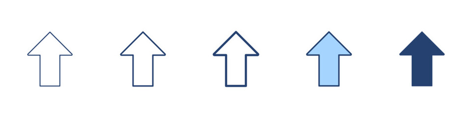 Arrow up icon Symbol set collection