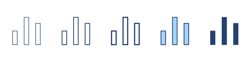 Chart icon Symbol set collection