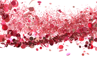 A mesmerizing swirl of pink shapes