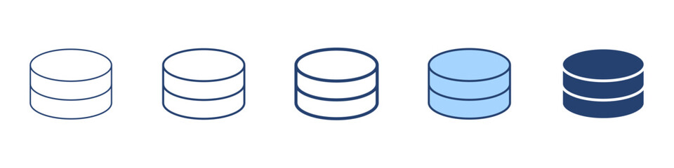 Database icon Symbol set collection