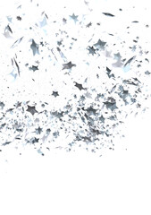 Starry Christmas Cascade: Radiant 3D Illustration Showcasing Falling Holiday Starlight Streams