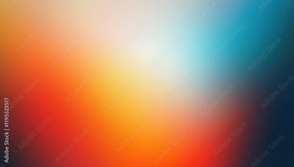 Wall mural gradient background with smooth transition from cool blue to warm red tones for modern design and cr